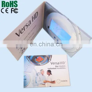 2016 Beauty Christmas Led Light Inserted Video Greeting Card With Excellent Video Module thumbnail-1