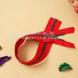 #3 #5 #8 #10 #15 #20 Plastic Zipper With Antique Sliver Teeth Open End thumbnail-4