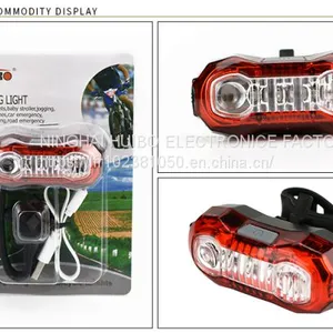 USB Rechargeable Bicycle Lamp Taillight thumbnail-1