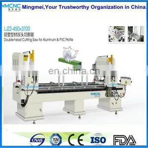 Double Head Mitre Cutting Saw for PVC and Aluminum Profile / Window Door Cutting Saw thumbnail-1