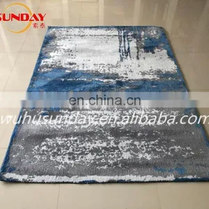 Machine Knitted Shaggy Rug With Micro Fiber thumbnail-2