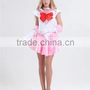 2016 Wholesale Pink Sexy Sailor Moon Costume Adult Cosplay Sexy Sailor Moon Costume for Sailor Mar thumbnail-2