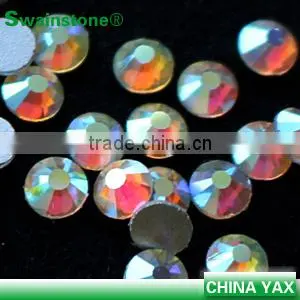 W0904 Non Hot Fix Flat Back Crystal AB Rhinestone,Crystal AB Rhinestone Flat Back,Crystal AB Flat Back Rhinestone thumbnail-1