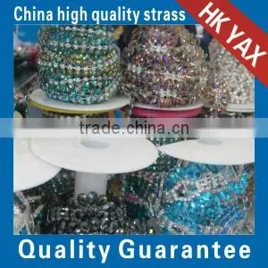 0525C Factory Bulk Price Glass Cup Chain Crystal, Cup Chain Crystal for Dress, Roll Cup Chain Crystal thumbnail-1