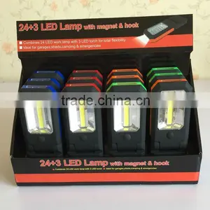 Led Flexible Base 24+3 LED Magnetic Car Use Work Light thumbnail-4
