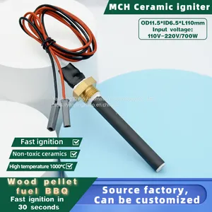 110V/240V MCH Ceramic Igniter Ceramic Ignition Stick MCH Ceramic Heater MCH Ceramic Heating Tube Can OEM or ODM thumbnail-4