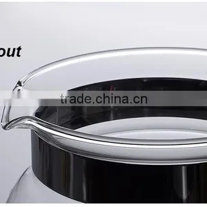 Water Tea Pot Heat Resistant Glass Kettle With Warmer thumbnail-4