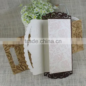 Latest Wholesale Laser Cutting Wooden Wedding Invitation Card thumbnail-4