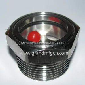 NPT1 1/4 INCH Stainless Steel 304 Oil Sight Glass Oil Level Checking View Ports in Stock thumbnail-1