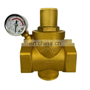 Adjustable Piston Type Brass Pressure Reducing Valve With Manometer 2
