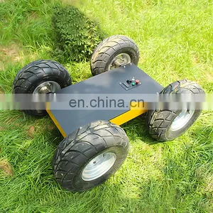 4WD Electric Battery Macanum Hunter Wheel Robot Chassis Platform High Quality Low Price for Sale thumbnail-1