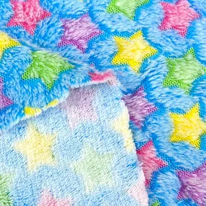 Wholesale of Spot Flannel Coral Velvet Cartoon Printed Home Clothes, Pajamas, Blankets, Home Textiles, Pillows, Slippers, Pet Clothing Fabrics thumbnail-3