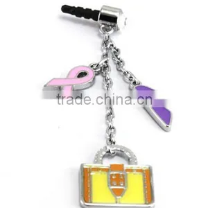 Enamel Crystal Charm Heart Star Mobile Phone Anti Dust Plug thumbnail-5