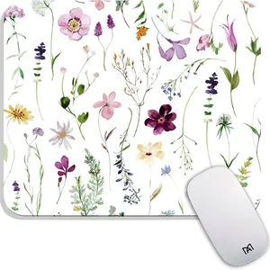 Square Mouse Pad Beautiful Flowers Plants, Personalized Premium-Textured Custom Mouse Mat Design thumbnail-1