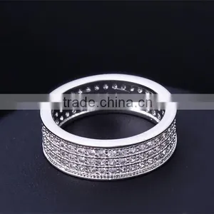 Fine Wedding Band Lead Free Luxury Brass Jewellery Classic Cubic Zircon Ring thumbnail-4
