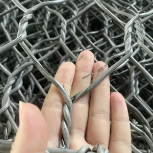 Galvanized Gabion Baskets for Retaining Wall Plain Weave Cutting Processing Service for Slope Stabilization-Free Sample Offered thumbnail-4