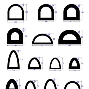 Rubber Extrusion Profile for Marine Ship Racing Protection Dock Epdm Bumper Strip Boat B Shape Rubber Fenders thumbnail-5