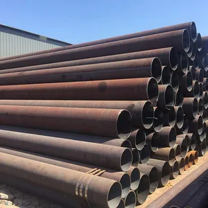 195/Q235 Carbon ERW Welded Round Pipe, Black Steel Scaffolding Tube, High Strength Carbon Steel Pipe for Construction Projects thumbnail-2