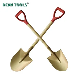 Brass Shovel,Round Point,Non-Sparking Round Point Shovel With Straight Blade,Spark-Free Safety Digging Spade thumbnail-3