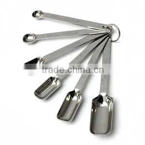 Hot in Stock Fast Delivery Stainless Steel Cooking Measuring Spoons 6 Sets thumbnail-3