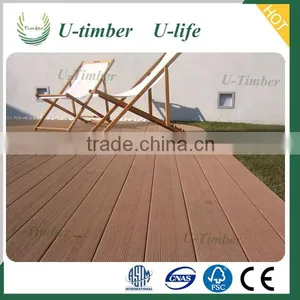 Composite Plastic Lumber Decking Floor Anti-slip for Outdoor, Terrace, Gallery WPC thumbnail-5