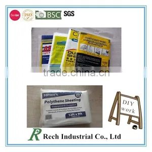 Protection Painting of Plastic Drop Cloth thumbnail-1