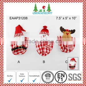 Traditional Red and Green Felt Christmas Candy Bag thumbnail-6