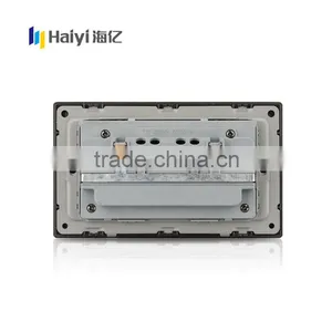 BS Standard Aluminum Metal Panel 2 Gang 13A Switch and Socket /electrical Switched Socket /wall Light Switch Quality Choice thumbnail-3