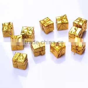 12PCS per Pack Gift Box Merry Christmas Tree Ornaments 3cm Color Laser Small Gift Bags thumbnail-3