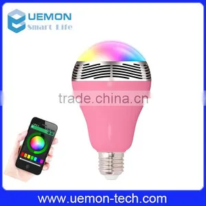 2016 UEMON Changeable Colour Wifi Led Bulb Bluetooth Speaker With Remote Control. thumbnail-1
