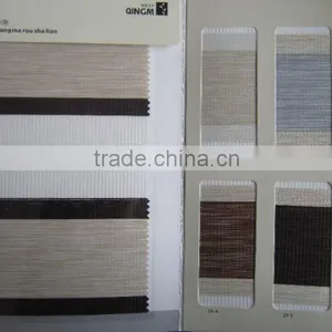 Double Color Polyest Material Window Use Zebra Curtain Blinds Fabric thumbnail-4
