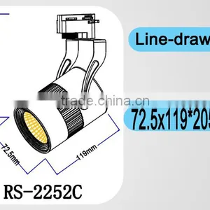 Ronse 10W COB Led Track Light High Quality Good Price thumbnail-2