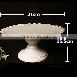 AN380 ANPHY FDA European Style Cake Fruit Dessert Wedding Decoration Three Sizes Mental Plate Tray Holder Stand Display Stock thumbnail-1