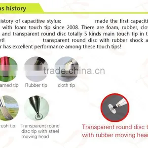 LY Mini Touch Pen Silicon Pad 2.3mm Diameter Touch Tip, With Earphone Plug Cord thumbnail-6