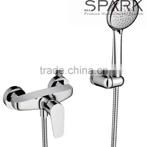 Surface Mounted Brass Shower Faucet Set With Head Shower I15-301 thumbnail-2