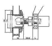 KE-58A Curtain Wall Glass Wall Stainless Steel Spider Fitting, Glass Spider Routel thumbnail-5