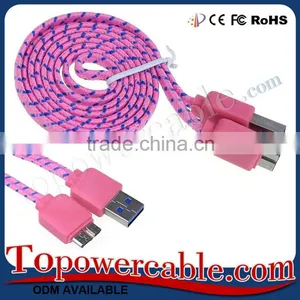 Guangzhou Factory Wholesale Braided Nylon Cell Phone El Usb Data Cable Cords thumbnail-6