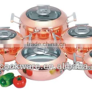 2014 New CONCEPT 12pcs 2.5mm Tri-ply Cookware Set Apple Shape For Wholesale thumbnail-1