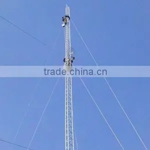 Tower Factory Triangular Guyed Mast Communication Tower thumbnail-4