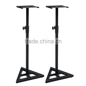 New Heavy Duty Telescoping Monitor Speaker Stand Height Adjustable Pair Studio thumbnail-1