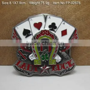 High Quality Pearl Gun Iron Belt Buckle , Custom Belt Buckle Custom Army Belt Buckle thumbnail-2