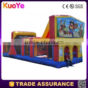 High Quality 0.55mm PVC Tarpaulin Pirate Theme Inflatable Obstacle Course for Kids,inflatable Bouncer thumbnail-1