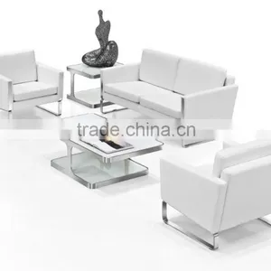 S-23-1 White Leather Sofa pu Sofa White Leather Sofa Furniture Sofa thumbnail-3