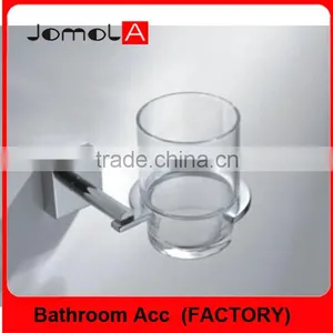 MODERN BATHROOM TUMBLER HOLDER WITH GLASS thumbnail-1