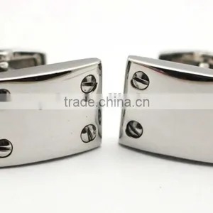 Promotional Bulk Stainless Steel Cufflink For Men thumbnail-2