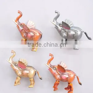 Pearl Powder 4 Inch Plastic Thailand Elephant Tourist Souvenir Magnet thumbnail-1