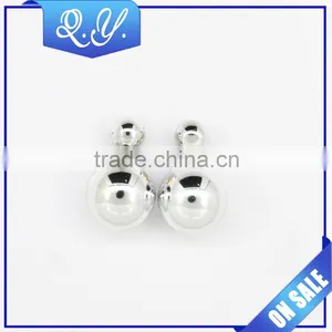 Multi Color for Choice Double Pearl Earrings Double Sided Stud Earrings thumbnail-4