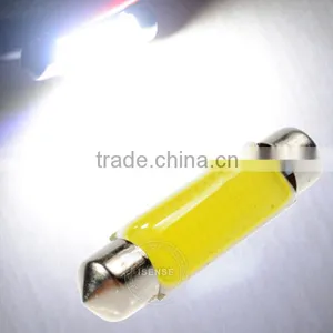 100x White C5W COB LED 39mm/1.5'' Festoon Bulb 12V 5W Dome Map Car Light thumbnail-1