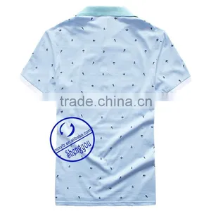 Allover Print Short Sleeves Polo t Shirt for Men thumbnail-2