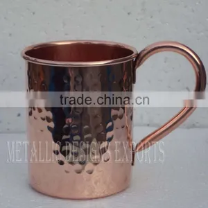 100% Copper Moscow Mule Hammered Mug thumbnail-1